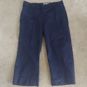 Size 4 Petite Navy Flare Crops